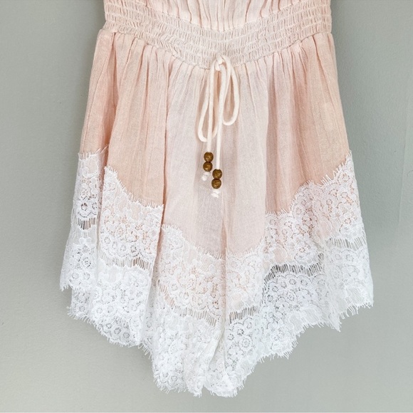 MUCHE & MUCHETTE**Nude Bounty Romper w/Lace**One Size $199 - Picture 5 of 10